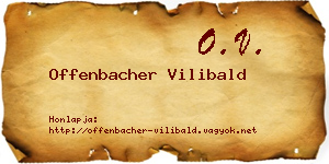 Offenbacher Vilibald névjegykártya